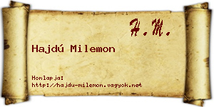 Hajdú Milemon névjegykártya